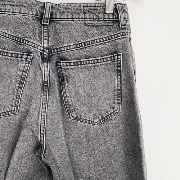 Mango High Rise Mom Jeans, Grey - Size 2 - Picture 7 of 8